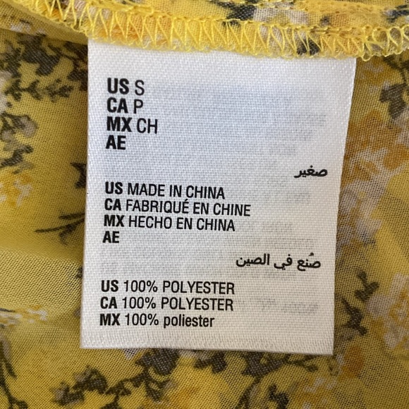 INC sheer floral boho blouse NWT Small Macys - Picture 4 of 9